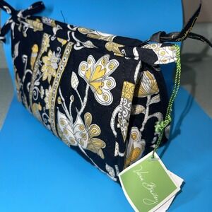 Vera Bradley Medium Bow Cosmetic Bag Pouch Yellow Bird Travel Retired Vacation